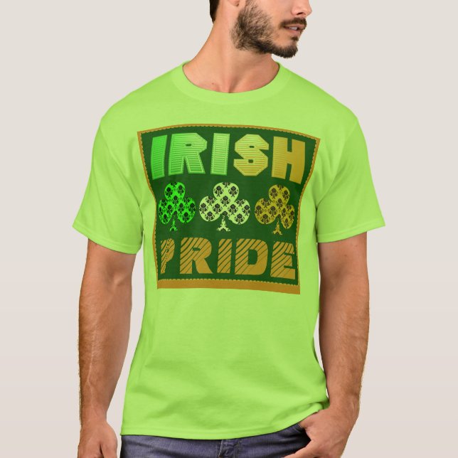T-shirt irlandais de fierté du jour de St Patrick (Devant)