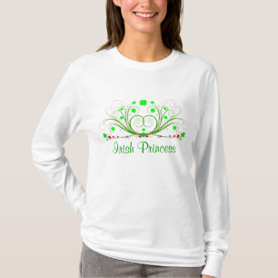 T-shirt irlandais de Long-douille de princesse