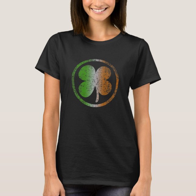 T-shirt irlandais de shamrock (Devant)