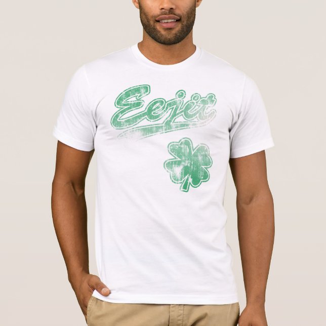 T-shirt irlandais de shamrock d'Eejit (Devant)