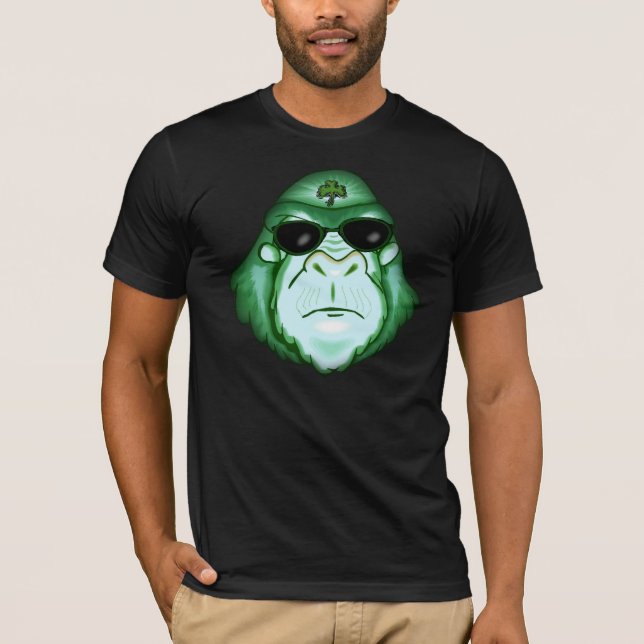 T-shirt irlandais de singe (Devant)