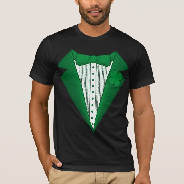 T-shirt irlandais de smoking de lutin de st (Devant)