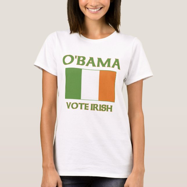 T-shirt Irlandais de vote d'Obama (Devant)