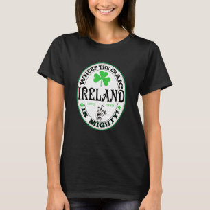 T-shirt Irlandais Gaelic Drôle Dire Irlande Où Craic
