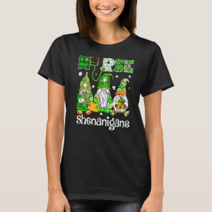 T-shirt Irlandais Gnomes Shenanigans Stethoscope Infirmièr