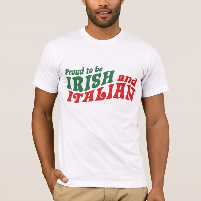 T-shirt irlandais italien (Devant)