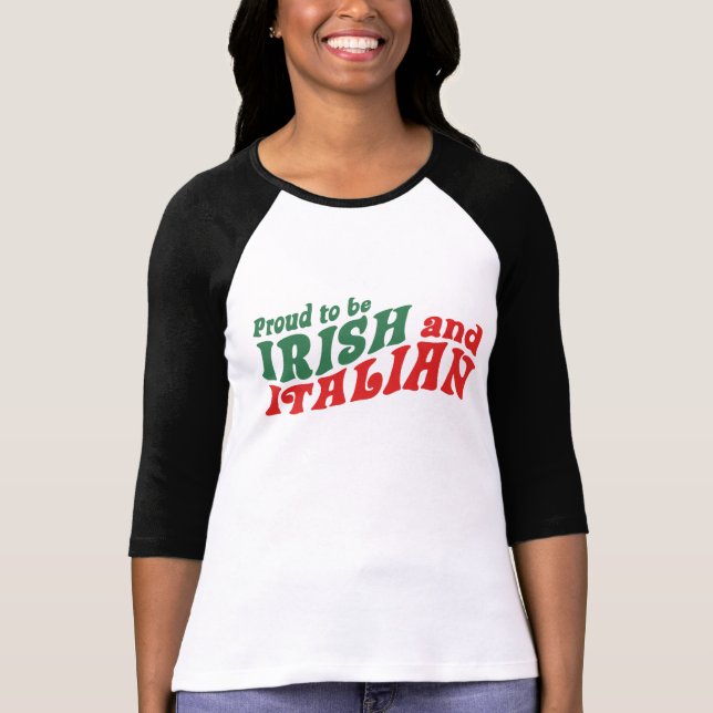 T-shirt irlandais italien (Devant)