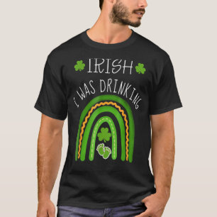 T-shirt Irlandais Je buvais Faire-part de grossesse St Pat