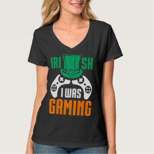T-shirt Irlandais Je Jouais Garçons Gamer Jeu St patrick a