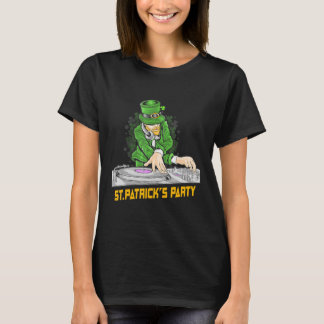 T-shirt Irlandais Leprechaun Dj Saint Patrick's Day Party