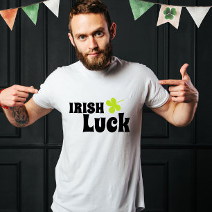 T-shirt Irlandais Luck Green Clover Saint Patrick`s Day