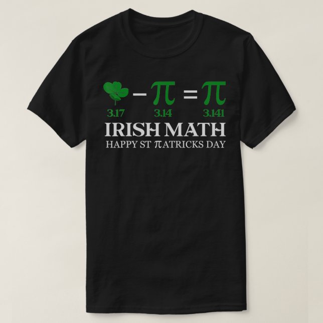 T-shirt Irlandais Math Happy Jour de la Saint Patrick Pi D (Design devant)