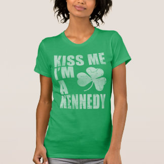 T-shirt Irlandais mignon Kiss Me Je suis un Kennedy