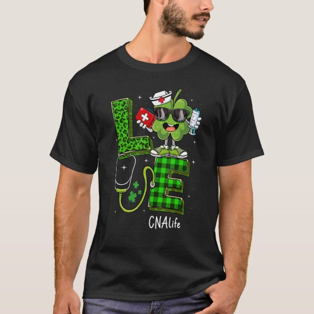 T-shirt Irlandais Nurse Jour de la Saint Patrick Green Leo (Devant)