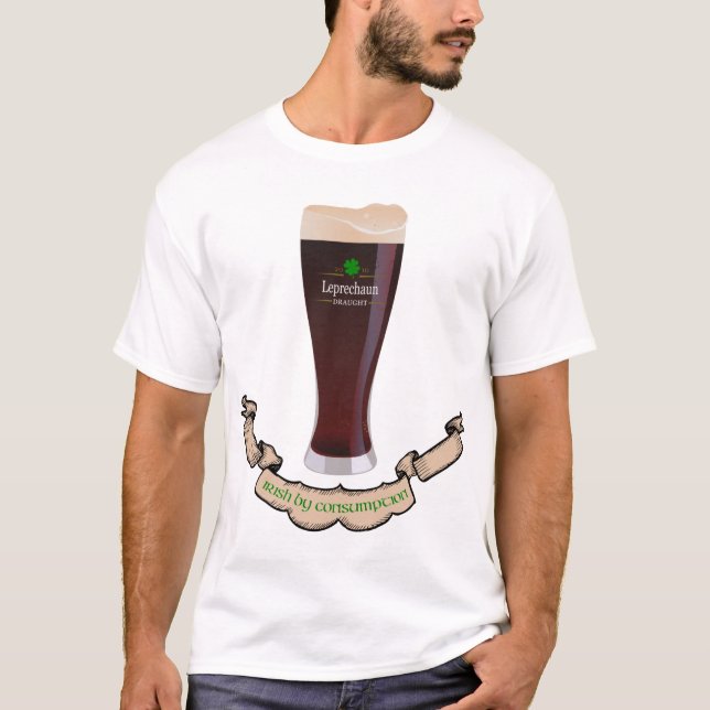 T-shirt Irlandais par la consommation (Devant)