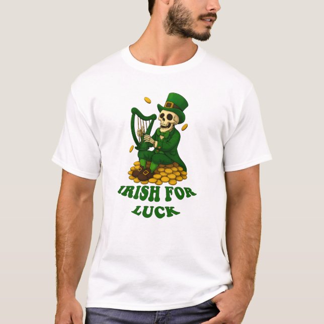 T-shirt Irlandais pour la chance (Devant)