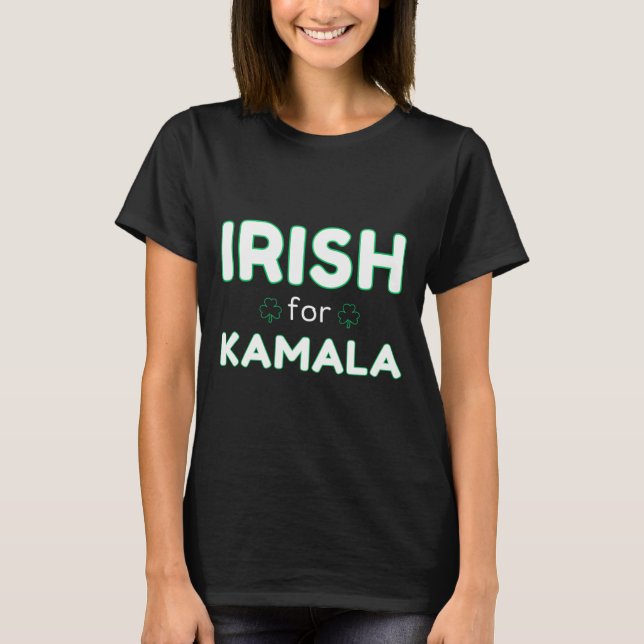 T-shirt Irlandais Pour L'Élection De Kamala Harris 2024 (Devant)