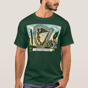 T-shirt Irlandais Pride la harpe d'Irlande