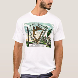 T-shirt Irlandais Pride la harpe d'Irlande