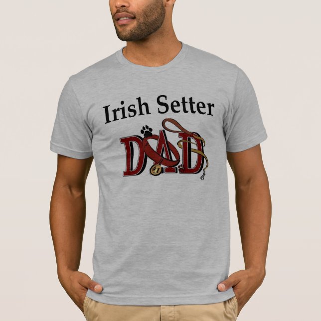 T-shirt Irlandais Setter Papa Apparel (Devant)
