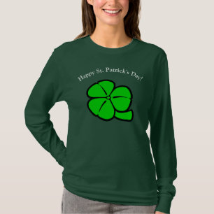 T-shirt Irlandais Shamrock de trèfle vert Saint Patrick Fe