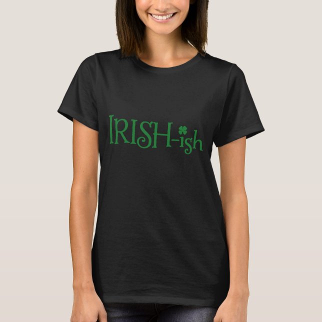 T-shirt Irlandais, St Patrick Day à manches longues T- Shi (Devant)