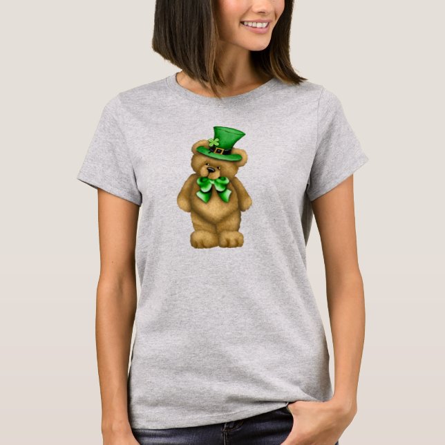 T-Shirt Irlandais Teddy Bear (Unisex) (Devant)