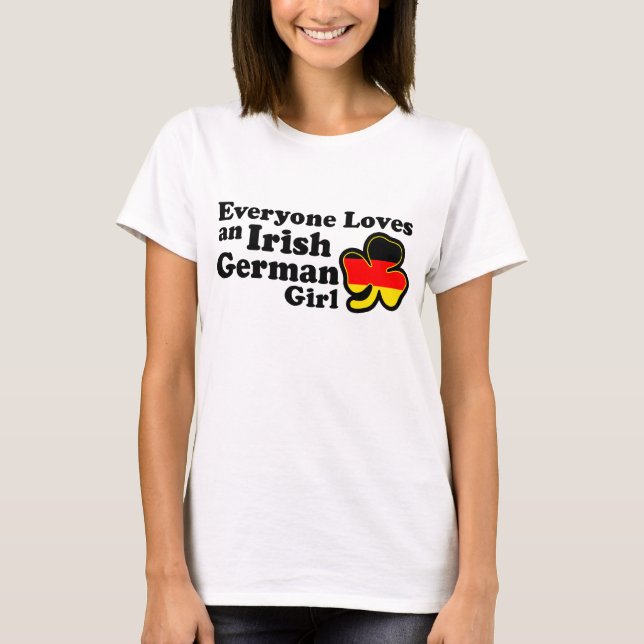 T-shirt Irlandaise Allemande fille (Devant)