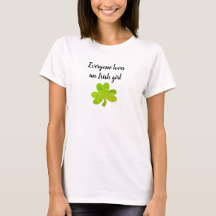 T-shirt Irlandaise Shamrock peinture irlandaise