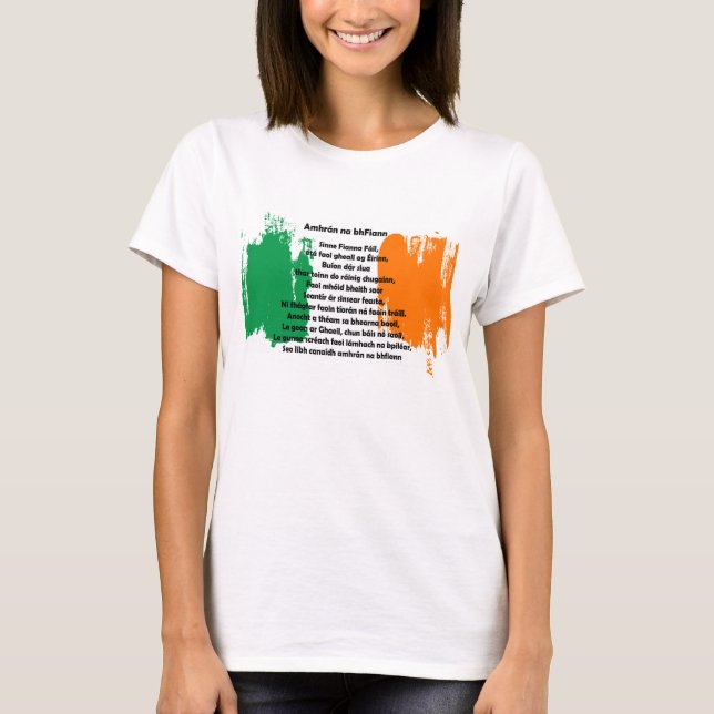 T-shirt Irlande - Amhrán na bhFiann (Devant)