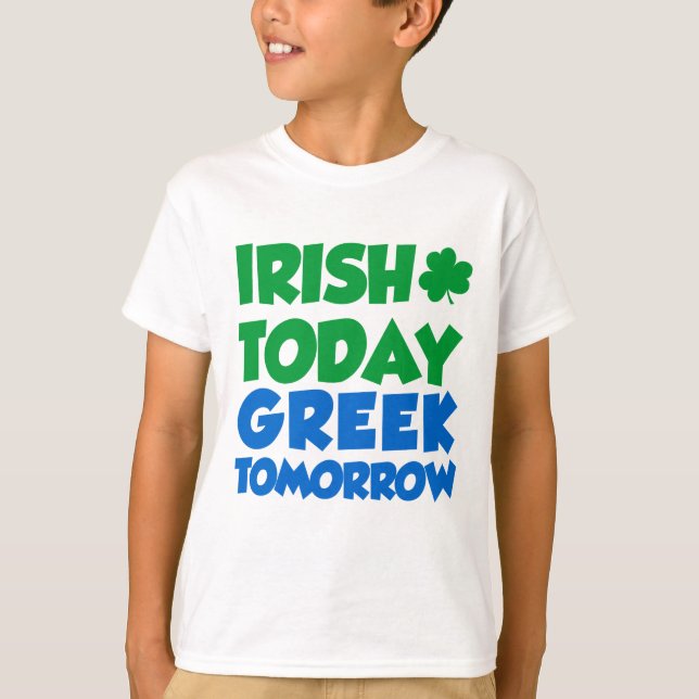 T-shirt Irlande Aujourd'hui Grec Demain (Devant)