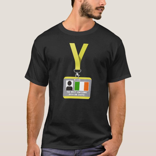 T-shirt Irlande carte d'identité le plus impressionnant ir (Devant)