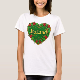 T-shirt Irlande Cœur et roses