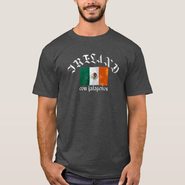 T-shirt IRLANDE con jalapenos, Vintage (Devant)