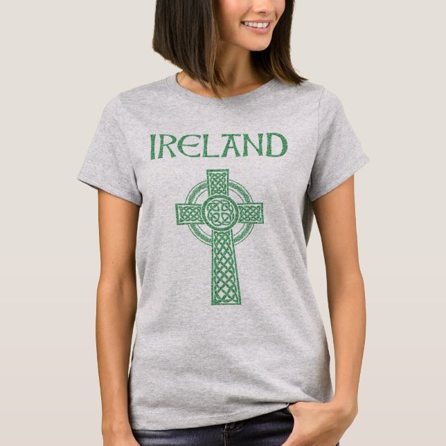 T-shirt Irlande Croix Celtique (Devant)