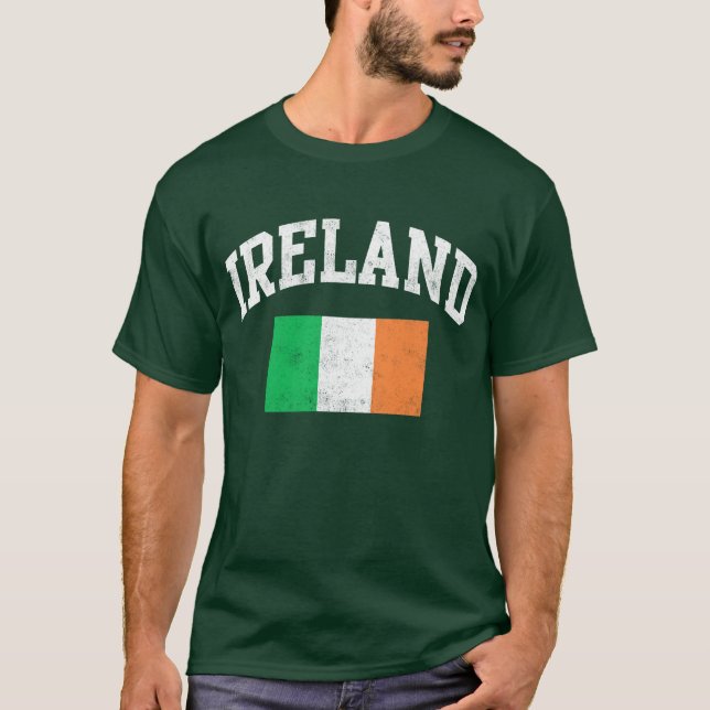 T-shirt Irlande Drapeau irlandais Jour de la Saint Patrick (Devant)