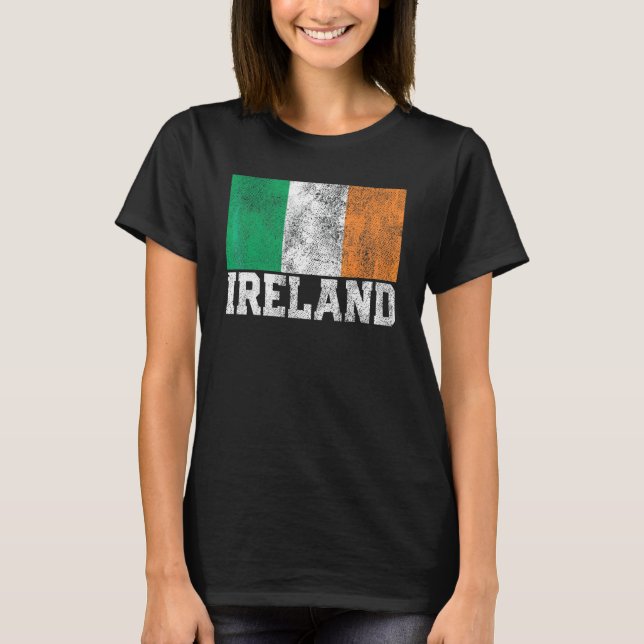 T-shirt Irlande Drapeau Pride Racines Pays St Patrick' (Devant)