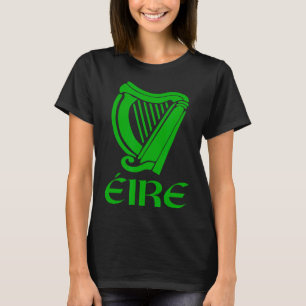T-shirt Irlande Eire Eireann Fierté Irlandaise Harpe Gaéli