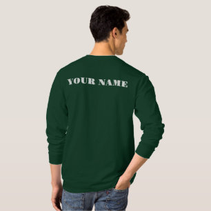 T-shirt Irlande Élégance : Personalisé Long Sleeve Green