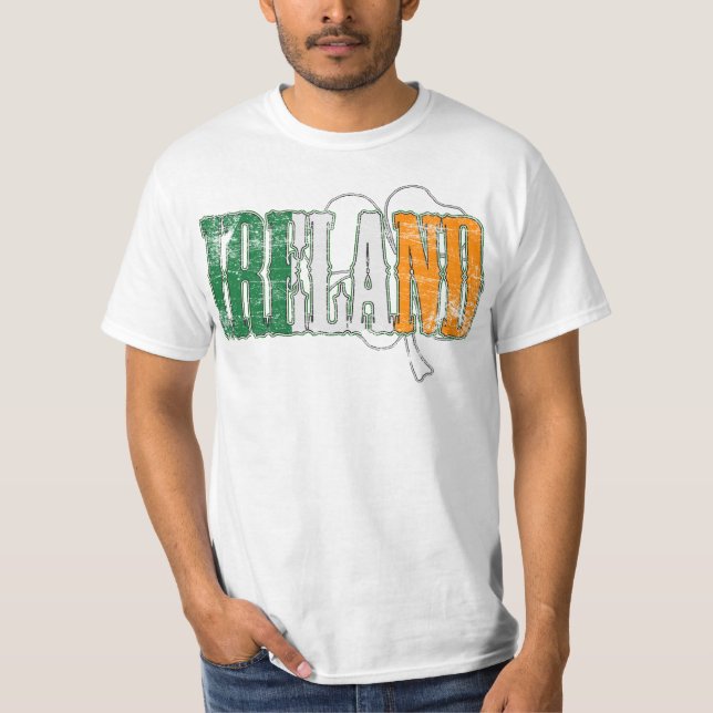 T-shirt Irlande (en détresse) (Devant)