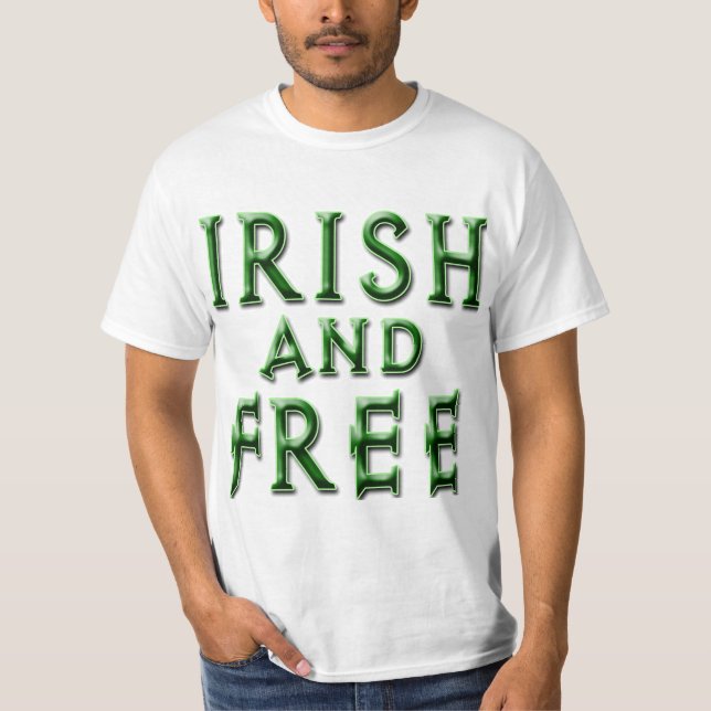 T-shirt IRLANDE et GRATUIT pour la Saint Patrick (Devant)