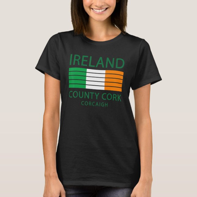 T-shirt Irlande Et Irlande Ancestry Comté Cork (Devant)