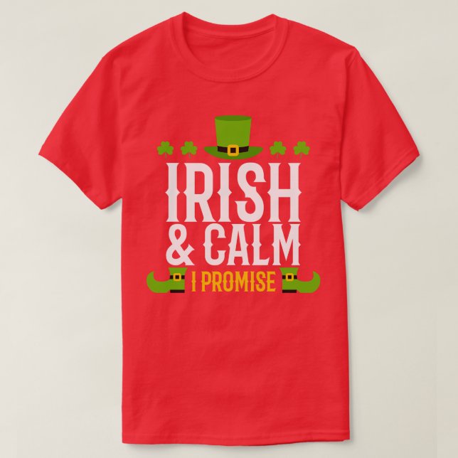 T-shirt Irlande Irlande et promesse de calme I (Design devant)
