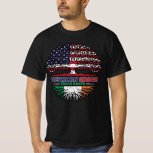 T-shirt Irlande Irlande États-Unis États-Unis Arbre des Ét