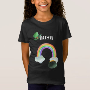 T-Shirt *~* IRLANDE IRLANDE Girl Rainbow Pot of Gold T-shi
