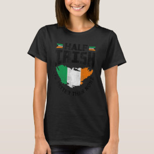 T-shirt Irlande Irlande Irlande Drapeau Demi Irlandais Est