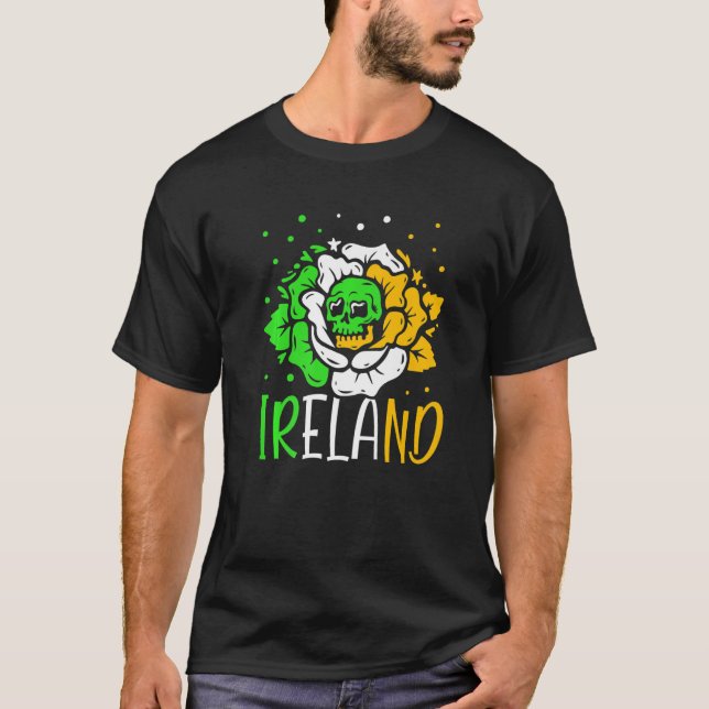 T-shirt Irlande Leprechaun Irish St Patricks Day Gaelic S (Devant)