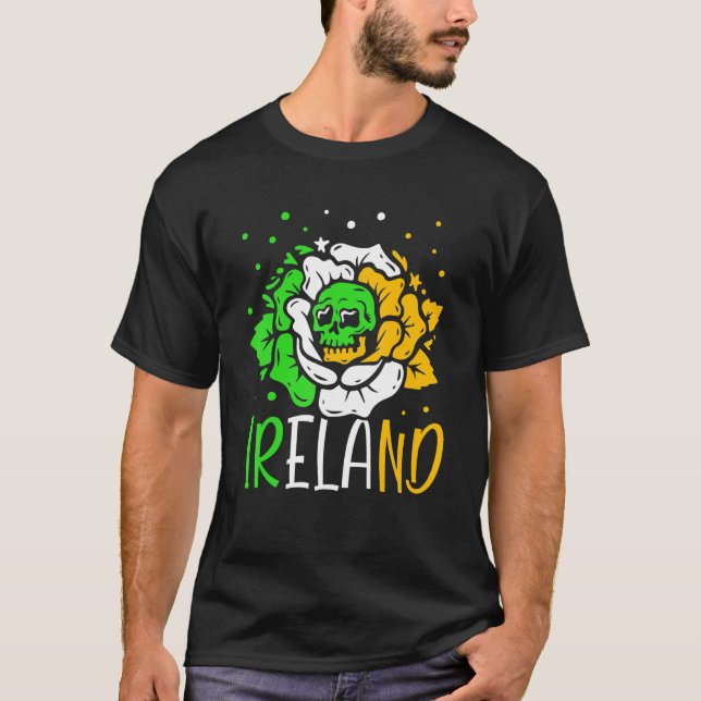 T-shirt Irlande Leprechaun Irlandais St. Patricks Day Gaél (Devant)