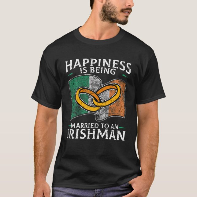 T-shirt Irlande Mariage irlandaise Racines Drapeau irlanda (Devant)