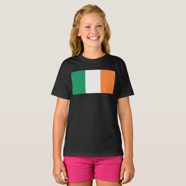 T-shirt Irlande National Flag, standard irlandais, bannièr (Devant entier)